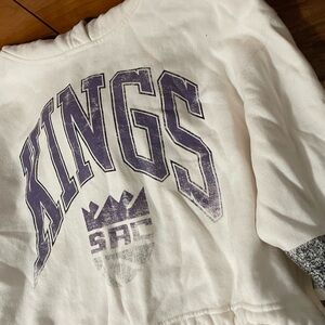 47 Brand | Kings White and Purple Hoodie